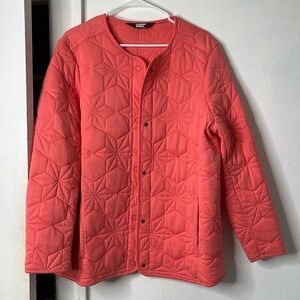 Land’s End Quilted pink light jacket